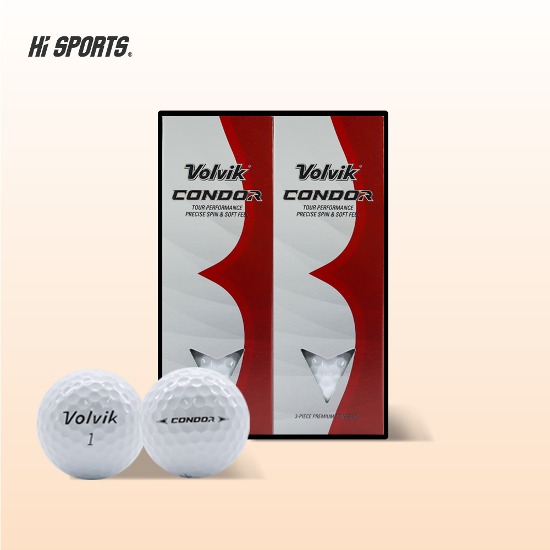볼빅 콘도르&amp;콘도르X 우레탄 화이트카본 6구 하프더즌 골프공 로고인쇄 기념품